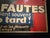 1940s 1940s French Art Deco - Les Fautes Se Révèlent Souvent Trop Tard!, Aviation Safety Poster For Sale - Image 5 of 8