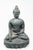 Sandstone garden statue of seated Buddha. Contemporary design makes the piece a standout in the garden or entryway.