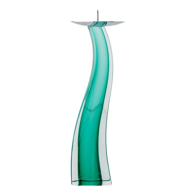 Murano Glass Candlestick by Giuliano Tosi, 2001 For Sale