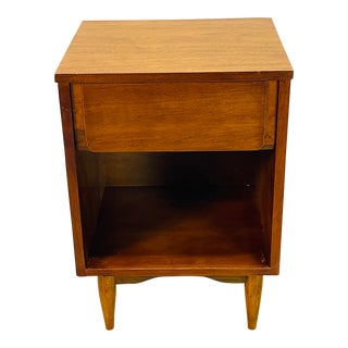 Vintage Mainline by Hooker Walnut Wood Nightstand For Sale
