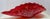1980s Large Centerpiece Festive Art Glass Hand-Blown Crimson Red and White-Speckled Conch Shell For Sale - Image 5 of 15