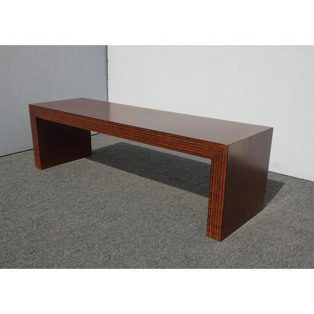 Mid-Century Modern Vintage Mid Century Modern Baker Brown Bench ~ Barbara Barry Collection For Sale - Image 3 of 13