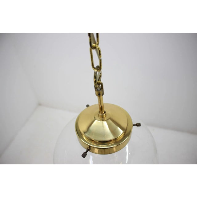 Large Vintage Czech Glass Pendant, 1970s For Sale - Image 9 of 10