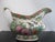 Antique Chinese Famille Rose Medallion Heavy Porcelain Gravy Boat Saucer Pitcher For Sale - Image 4 of 9