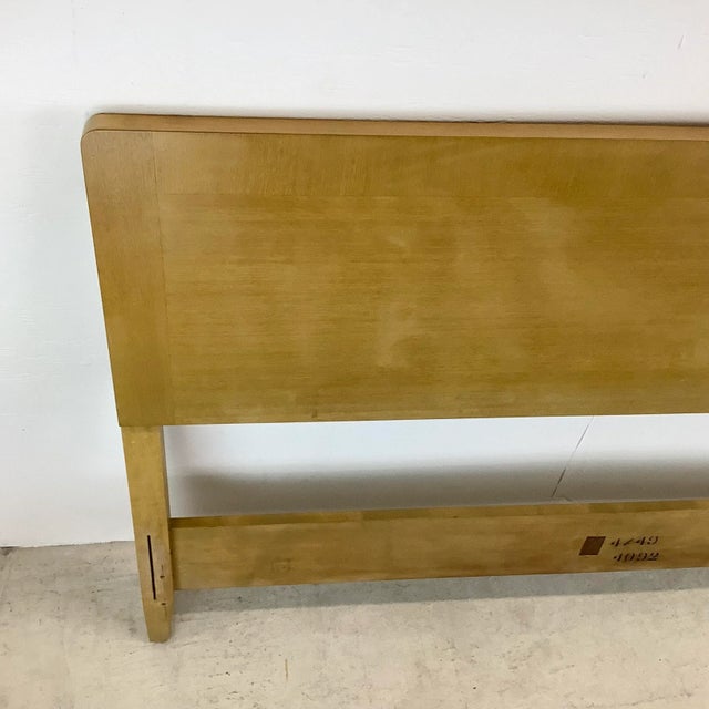 Mid-Century Modern Mid-Century Full Size Maple Finish Headboard For Sale - Image 3 of 13