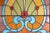 Vintage Art Nouveau Vivid Stained Glass Hanging Panel For Sale - Image 4 of 11