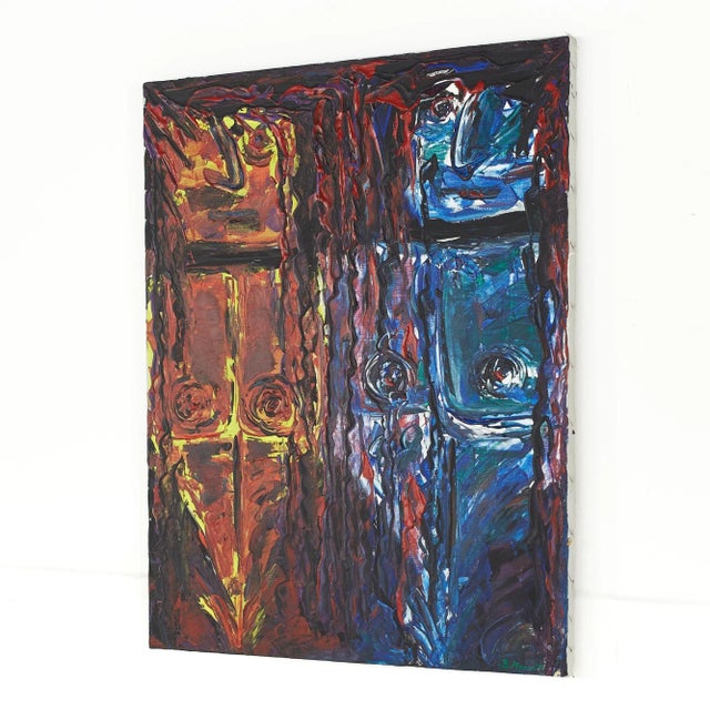 Mid-Century Modern Bruce Myers Mid Century Signed Original Oil on Canvas Painting No. 6 For Sale - Image 3 of 5