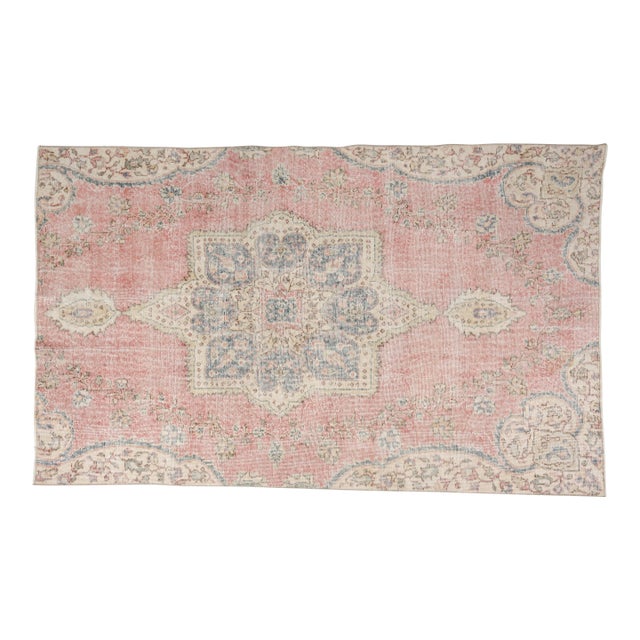 1960s Bohemian Turkish Area Wool Rug For Sale