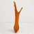 Mid 20th Century Viking Glass Three Foil Persimmon Swung Vase – Tall Mid-Century Modern Amber Orange Art Glass For Sale - Image 5 of 9