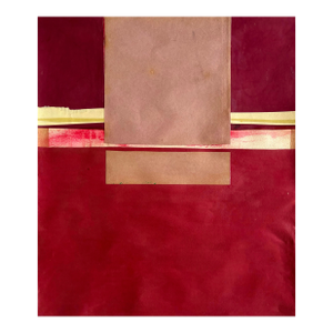 Barbara Beck 1967 Abstract Mid Century Modern Mixed Media Collage - Signed/Dated/Unframed