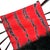 Vintage 1980s Pair of (2) Danish Folding Armchairs / Directors Chairs Set by Hyllinge Møbler - Red Flame Velvet & Black Faux Fur Upholstery For Sale - Image 18 of 18