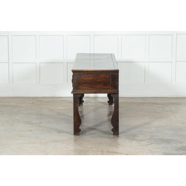 Wood English Oak Dresser Base, 1790 For Sale - Image 7 of 17