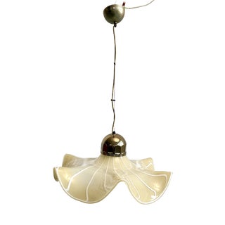 Mid-Century Modern Murano Glass Handkerchief Pendant Light, Italy, 1970s For Sale