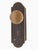 Classic style door knob set with brass knobs and back plates. The original mounting screws are not available. Priced as...
