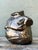 Vintage Boho Metallic Glazed Ceramic Torso Vase For Sale - Image 4 of 8