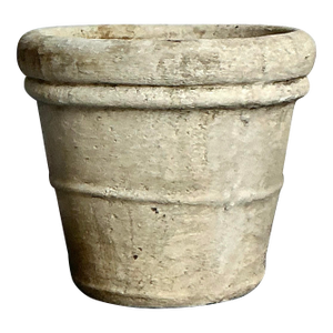 Vintage Boho Monumental Cast Concrete Planter