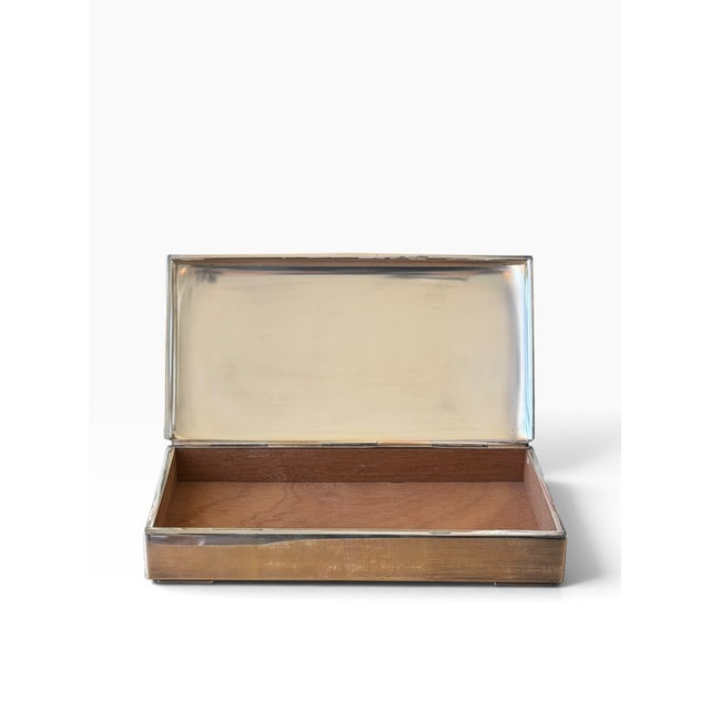 E. Dragsted Art Deco Danish Sterling Silver Box by Dragsted For Sale - Image 4 of 4
