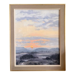 Impressionist Landscape Painting on Canvas For Sale