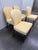 Mid-Century Modern Elegant Set of 4 Vintage Yellow Upholstered Game/ Dining Chairs For Sale - Image 3 of 15