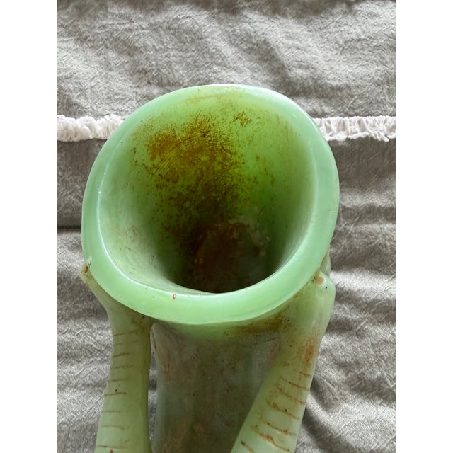 Stone Antique Jadite “Jue” Libation Cup in the Form of a Water Buffalo. For Sale - Image 7 of 11
