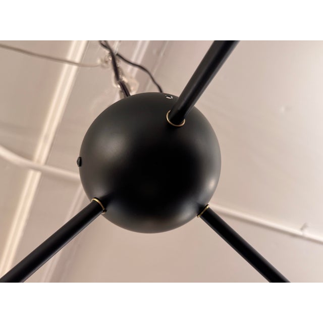 Serge Mouille Style Spider Ceiling Lamp, Three Arms For Sale - Image 10 of 12