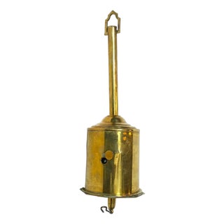 English George Salter & Co. Brass Clockwork Fireplace Roasting Spit (Bottle-Jack) For Sale
