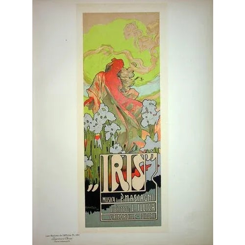 Hohenstein, Iris, Opéra-Comique, 1899, Original Lithograph For Sale - Image 6 of 6