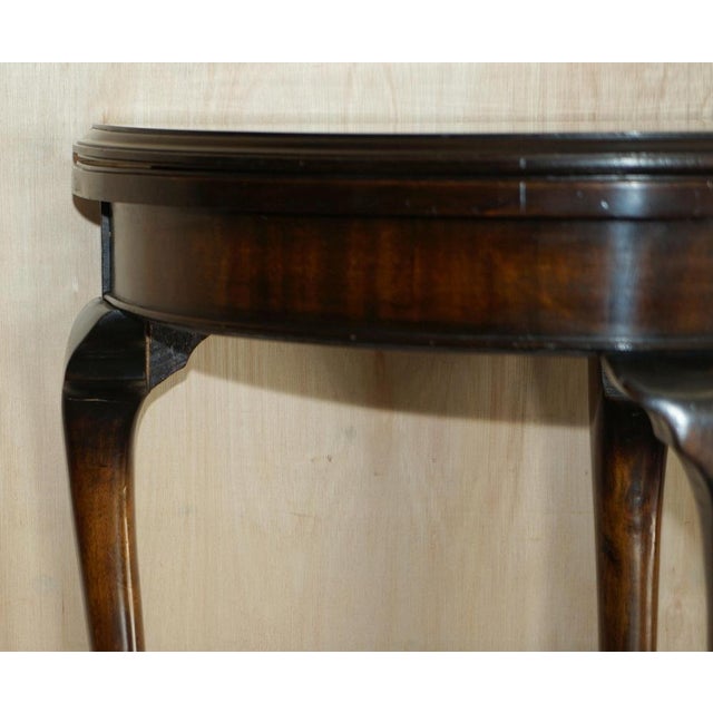 Hardwood Console Games Demi Lune Card Table, 1880s For Sale - Image 4 of 18