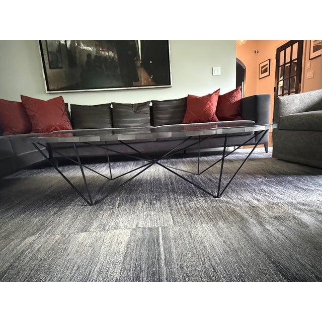 Glass Oly George Silver Coffee Table For Sale - Image 7 of 15