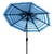 Athens 9Ft Double Top Crank Umbrella, Baby Blue With White Understripe For Sale In Philadelphia - Image 6 of 6