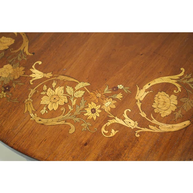 Hepplewhite Inlaid Side End Center Table With Bottom Shelf, C.1920's For Sale In Philadelphia - Image 6 of 10