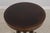 1990s Maitland Smith Round Mahogany Pedestal Lamp Table For Sale - Image 5 of 16