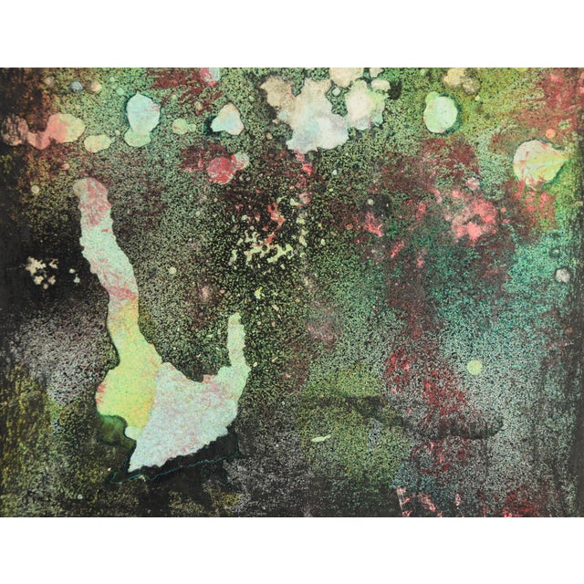 Hans Werner Kirchner, Abstraction (Red & Green), 1960, Watercolor For Sale - Image 10 of 12