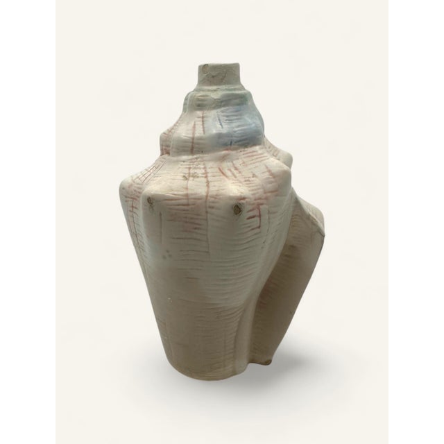 Vintage "SPRINGS" Shell Vase – Coastal Charm with Character Bring a splash of seaside allure into your space with this...