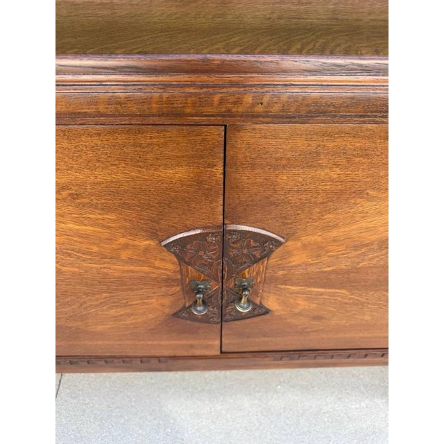 Wood Art Deco Oak Sideboard/Credenza/Buffet For Sale - Image 7 of 16
