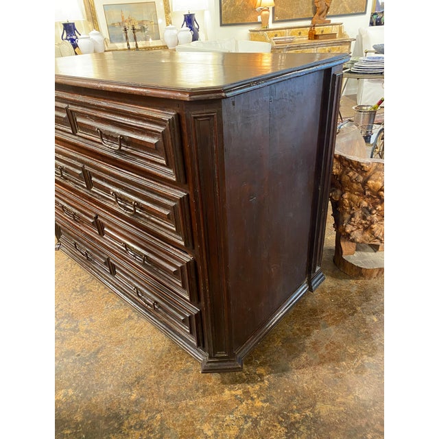 Italian 18th c Walnut Commode For Sale - Image 4 of 5