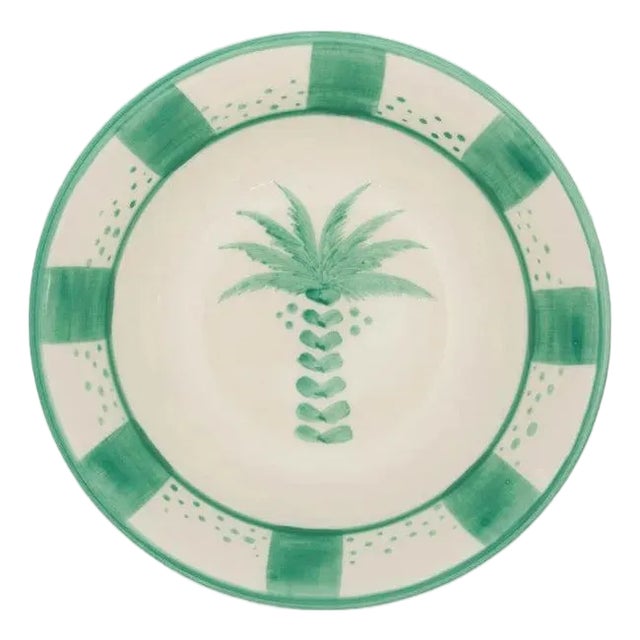 Johanna Ortiz Antique Aqua Palma Real Bowl, Set of 2 For Sale