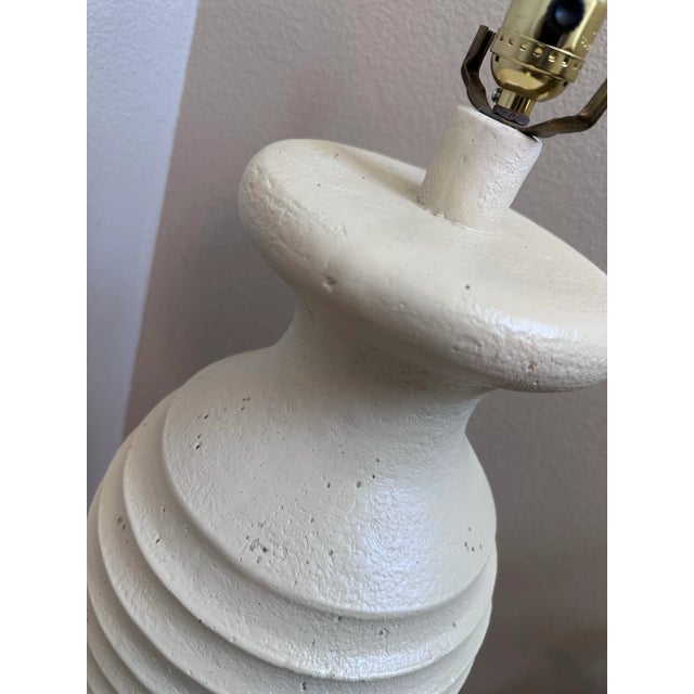 Contemporary 1980's Plaster Floor Lamp For Sale - Image 3 of 12