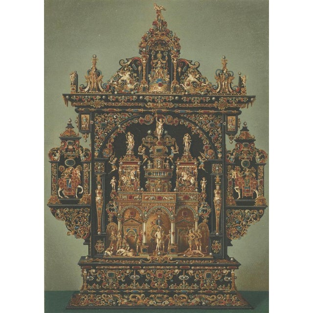 Bavarian Royal Chapel Altar Shrines, 1874, Chromolithographs on Paper, Set of 2 For Sale - Image 4 of 13