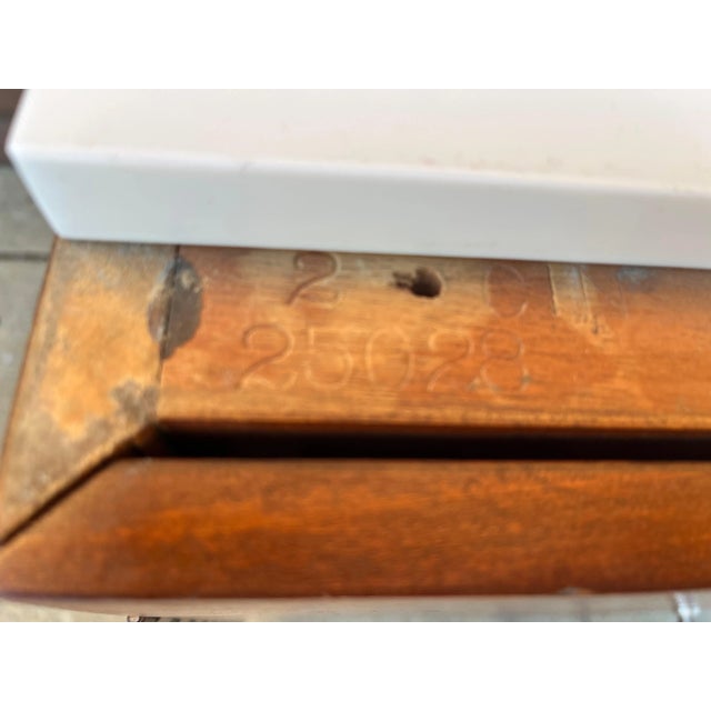 Brown 1950s Vintage Paul McCobb for the Irwin Collection Vitrolite Top Nightstands - a Pair For Sale - Image 8 of 8