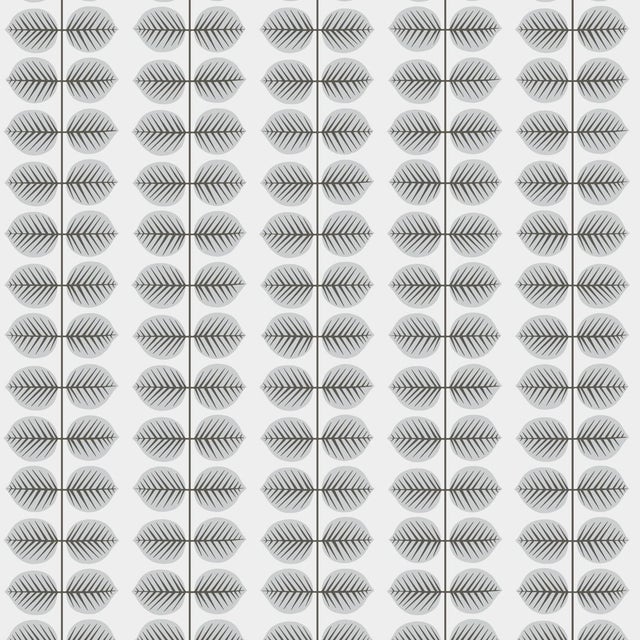 SAMPLE - Boråstapeter Berså Wallpaper In Grey For Sale