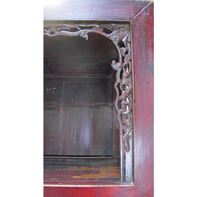 Antique Open-Shelf Elm Display Cabinet For Sale - Image 17 of 18