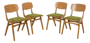 Model 229XB Boomerang Dining Chairs from Goscinski Furniture Factory, Poland, 1960s, Set of 4