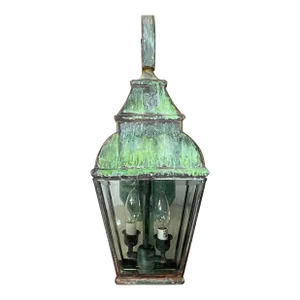 Single Wall Hanging Solid Brass Lantern