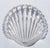 Mikasa Vintage Mikasa Walther Glas Seascape Clear Thick Crystal Seashell Platter Centerpiece Bowl For Sale - Image 4 of 11