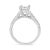 Haus of Brilliance 14K White Gold 1 1/5 Cttw 4-Prong Set Princess Diamond Classic Engagement Ring Ring Size 8 For Sale - Image 4 of 6