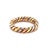 Contemporary Mid 20th Century Bvlgari Tubogas 18k Tri-Color Gold Band Ring Size 6.5 For Sale - Image 3 of 7