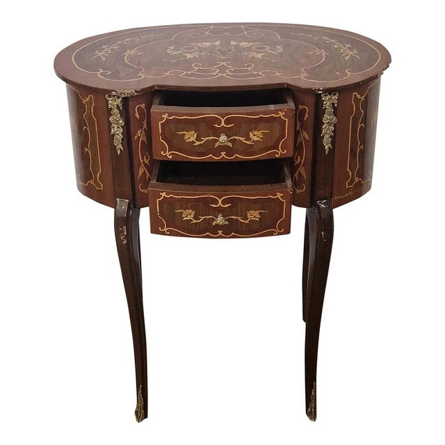 Baroque Telephone Table with 2 Drawers, 1980s For Sale - Image 9 of 10