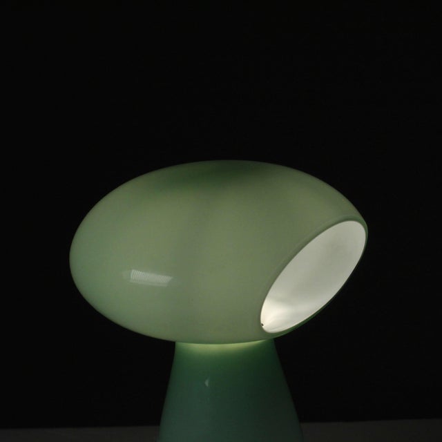 Mushroom-Shaped Lamp in Murano Glass with Bubbles from Vistosi For Sale - Image 6 of 7