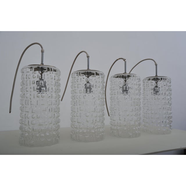 Silver Ceiling Light with Glass Bulb from Peill & Putzler, 1950s For Sale - Image 8 of 10